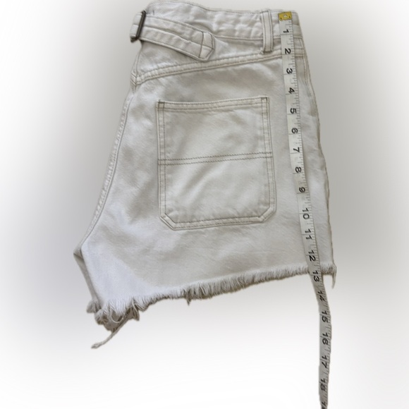 We The Free 😍(Free People)🔥Cream Cut-Off ❤️Denim Shorts Size:29 - Picture 5 of 8